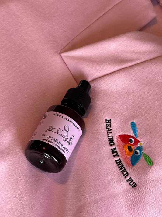 dog aromatherapy (lavender and rose spray)