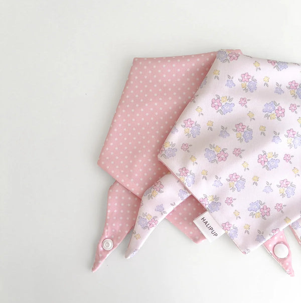 petals & polkas dog bandana