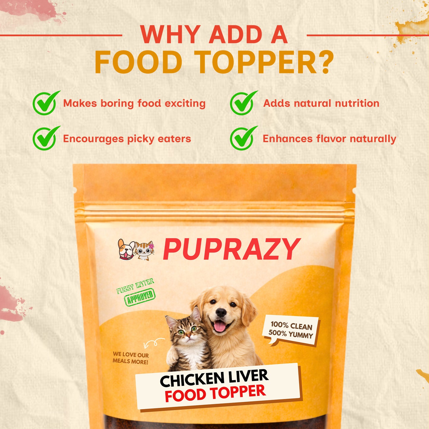 chicken liver meal topper