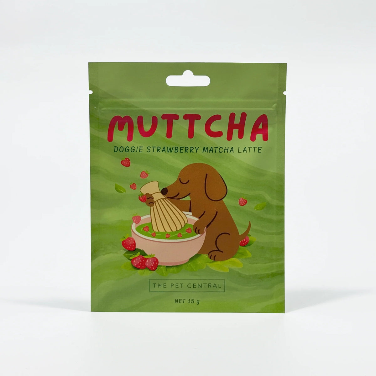 Strawberry Muttcha® - Doggie Strawberry Matcha Latte