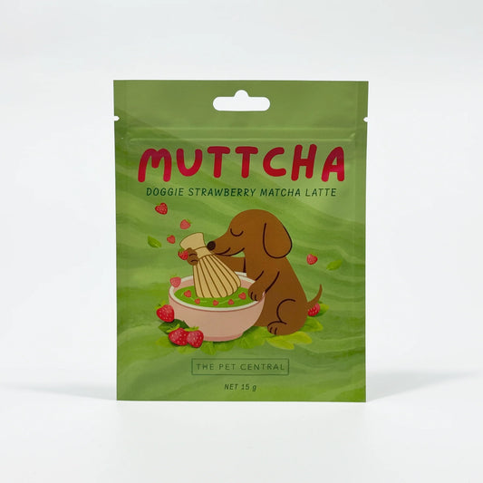 Strawberry Muttcha® - Doggie Strawberry Matcha Latte