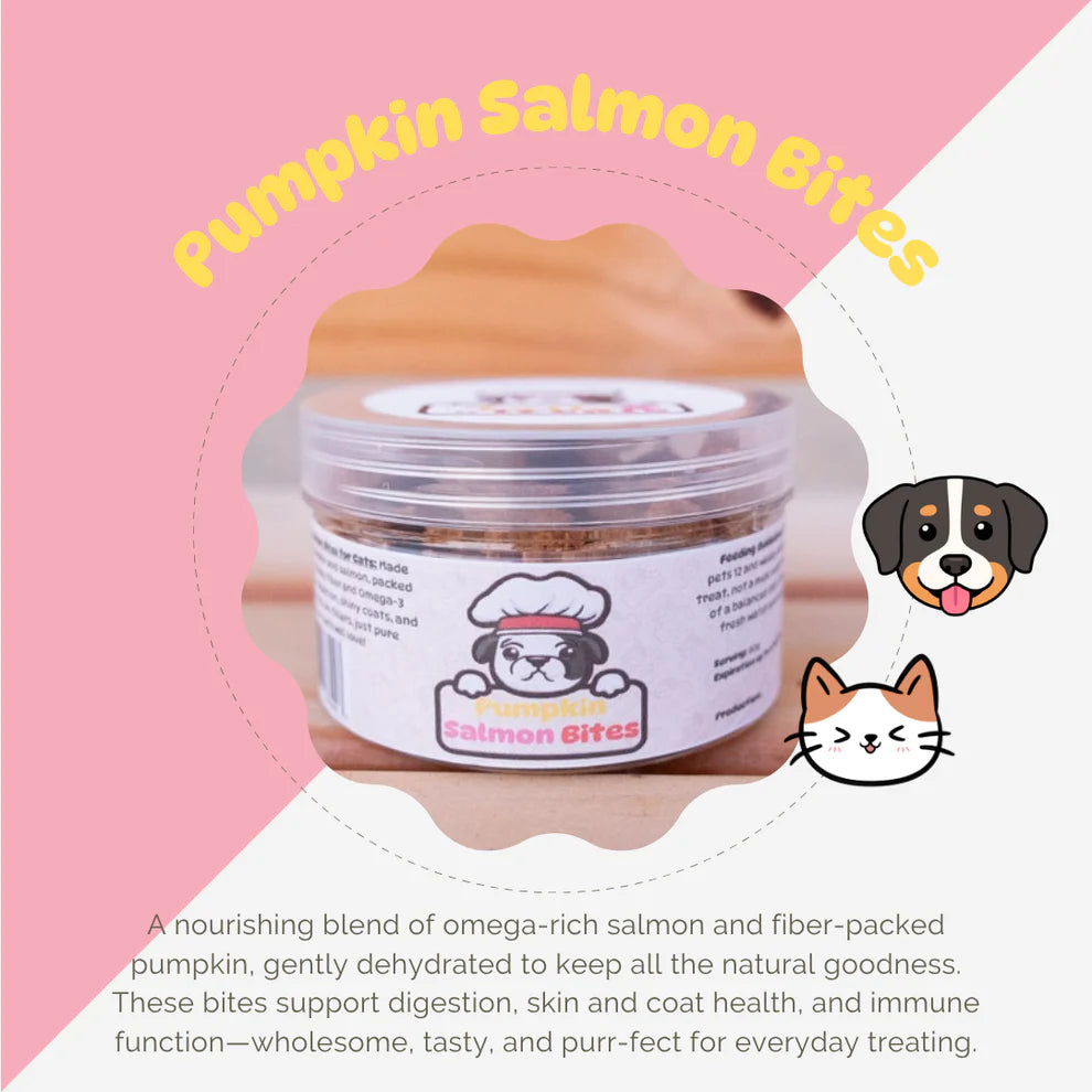 pumpkin salmon bites