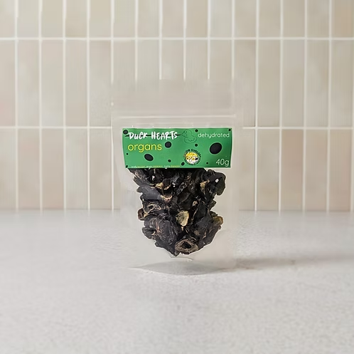 dehydrated duck hearts
