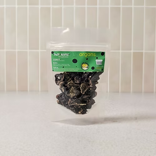 dehydrated duck hearts