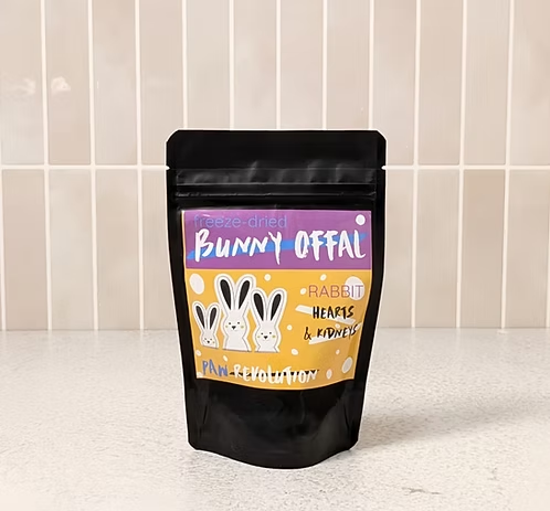 freeze dried bunny offal