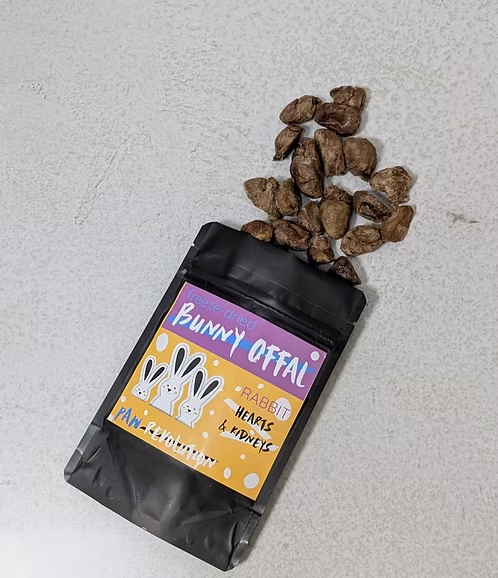 freeze dried bunny offal