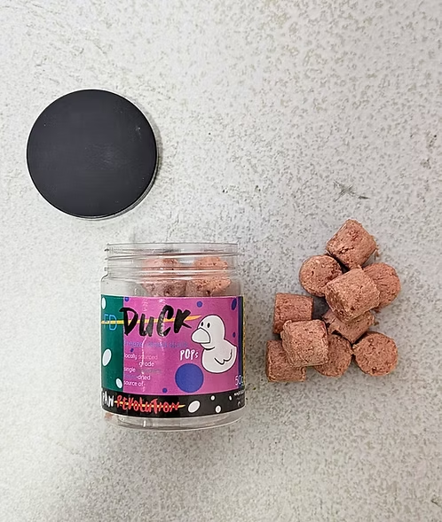 freeze dried duck pops