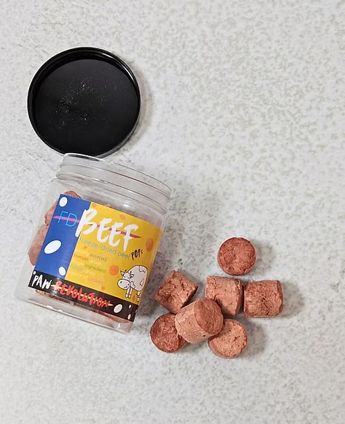 freeze dried beef pops